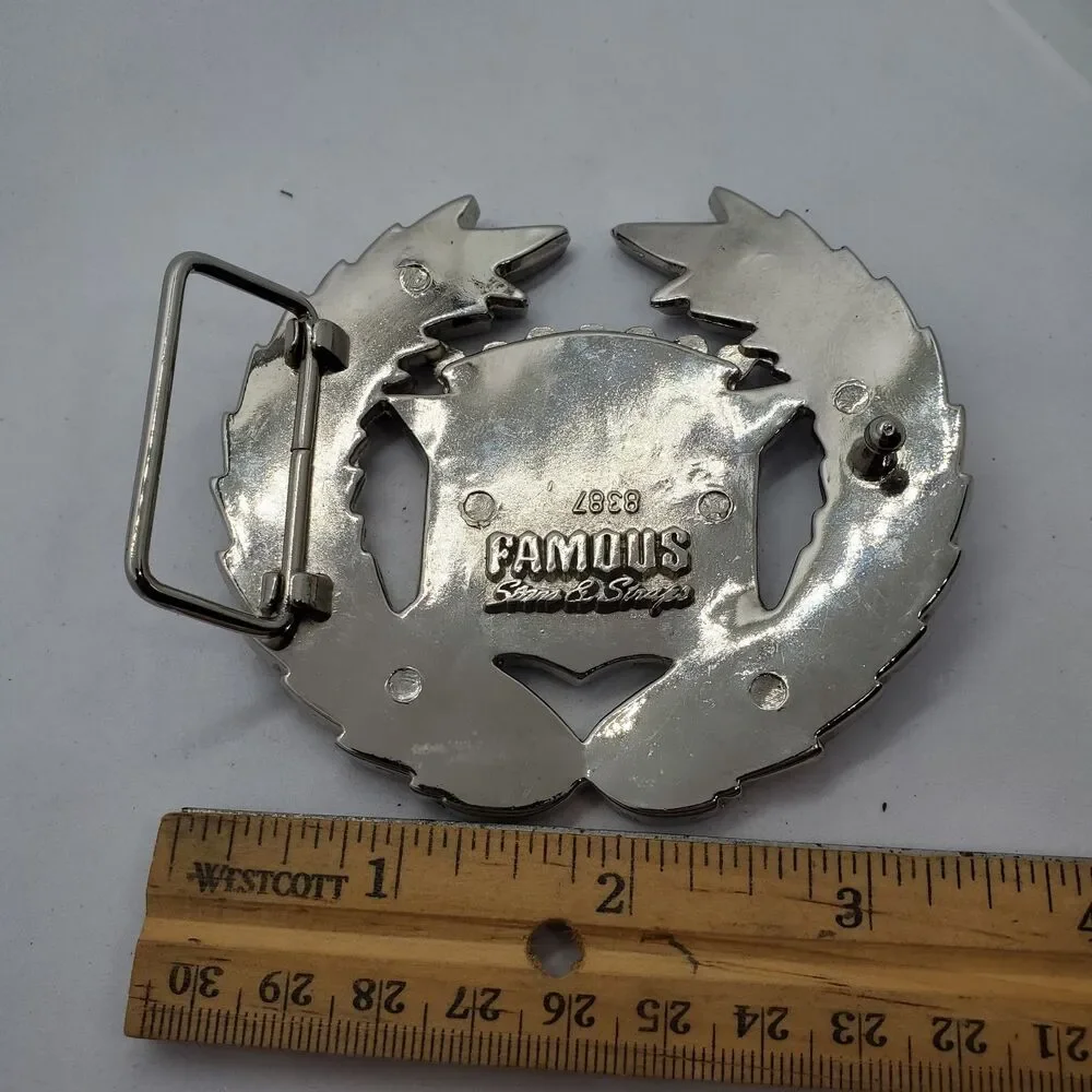 Famous Stars and Straps American Flag Belt Buckle 8387